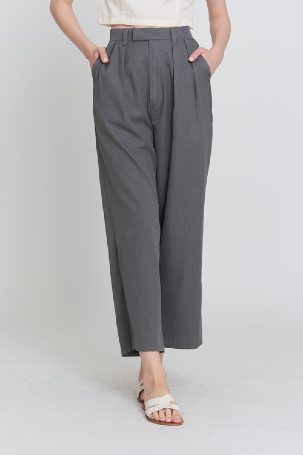 TRES FASHION | CLOTHES : HOME LONG PANTS LIGHT GREY